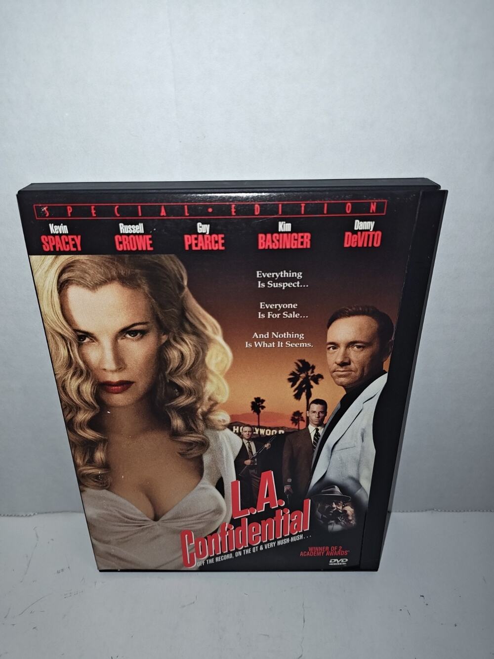 L.A. Confidential DVD 1997 Russell Crowe Kevin Spacey Disc Snap Case Crime Drama